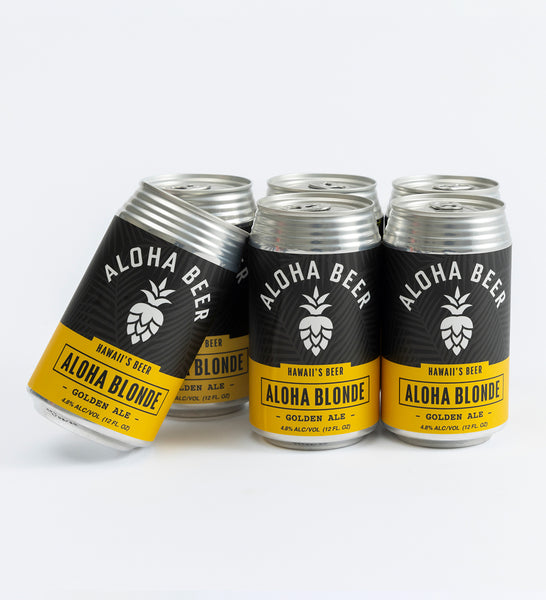 Aloha Beer（アロハ ビアー）ALOHA BLONDE （アロハブロンド）　ビール６缶セット