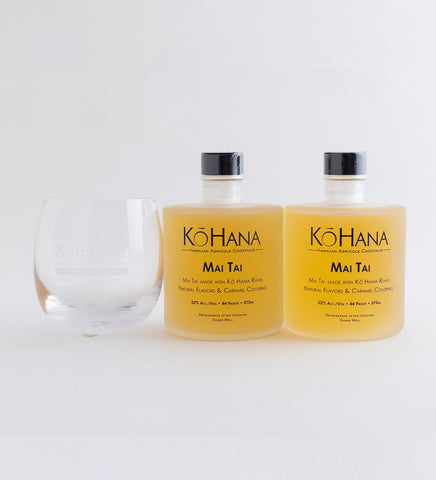 Kohana Rum コハナ・ラム Mai Tai（マイタイ）＆グラスセット