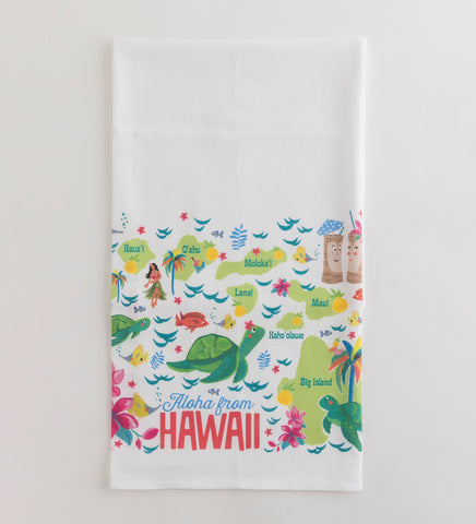 スザンヌ・ジェネリック  キッチンタオル「Aloha from HAWAII」