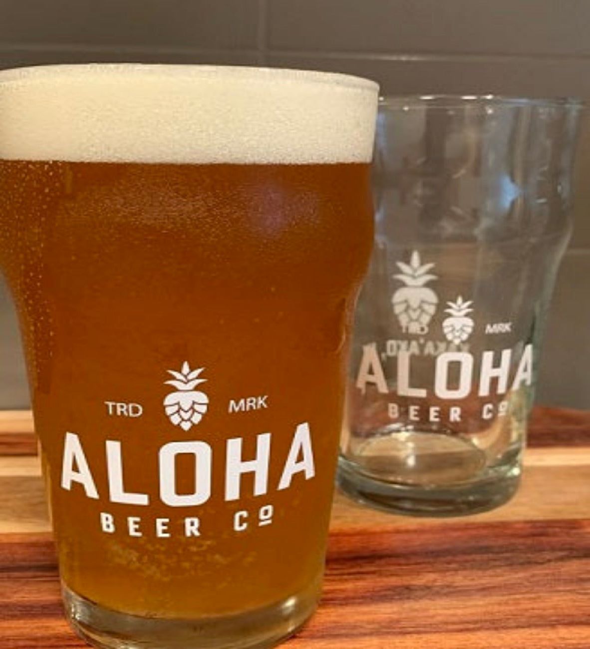 Aloha Beer（アロハ ビアー）ビアグラス２客セット