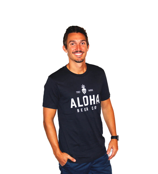 Aloha Beer（アロハ ビアー）Tシャツ ネイビー