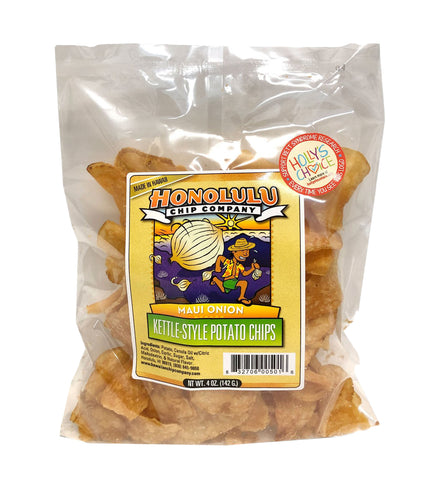 Hawaiian Chip Company（ハワイアンチップカンパニー）ケトルスタイル ポテトチップス（マウイオニオン味）3袋