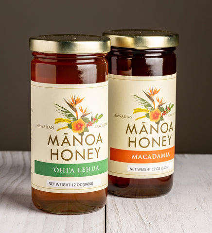 Manoa Honey（マノアハニー）マカダミアナッツ ハチミツ 12oz　　