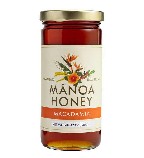Manoa Honey（マノアハニー）マカダミアナッツ ハチミツ 12oz　　